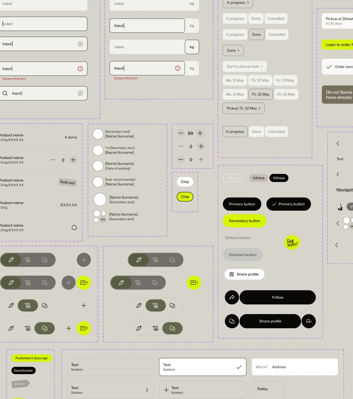Nuar brand system — typography, colour, logo